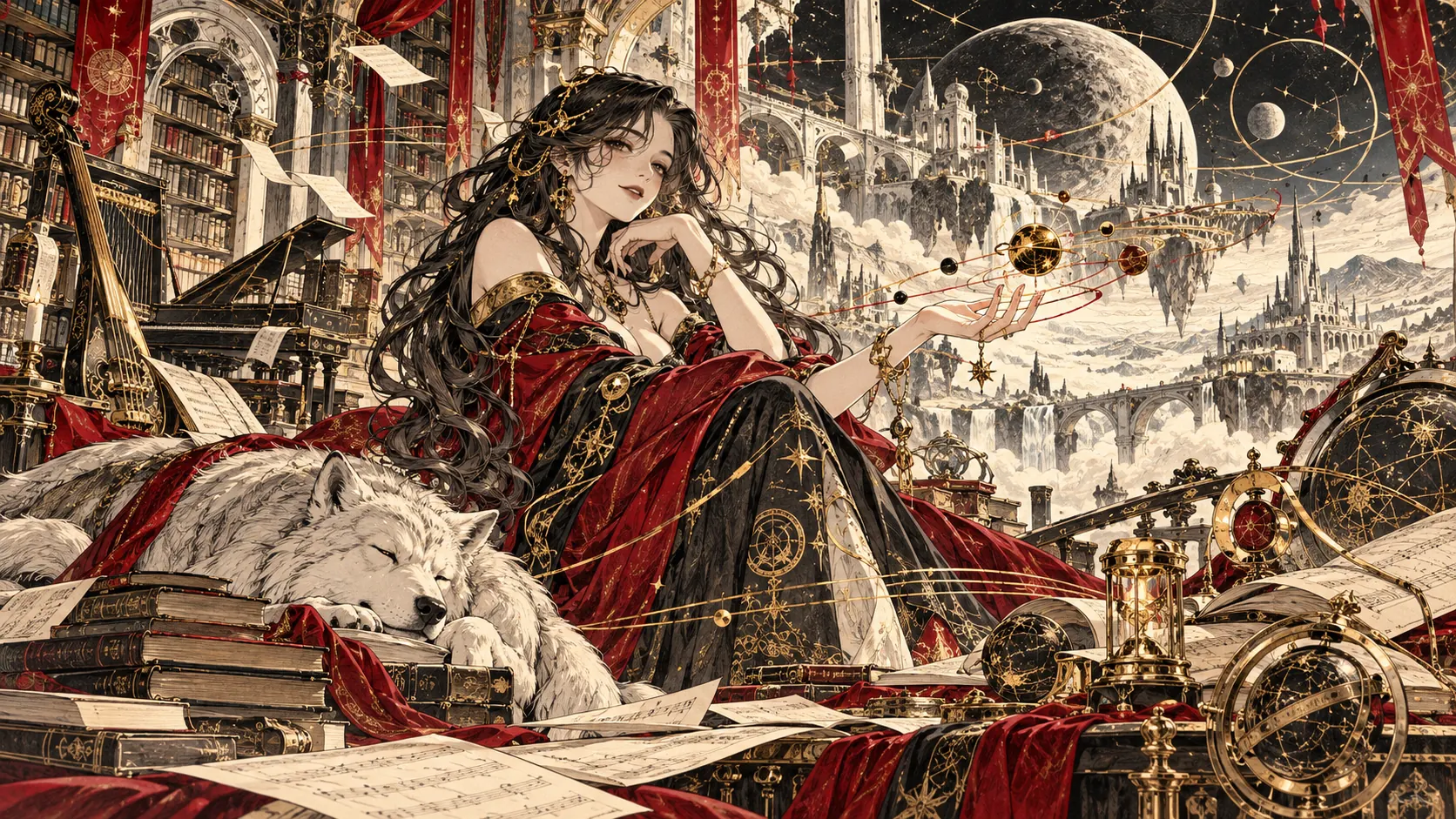 Original manga illustration for the muse section of Philojain Music Muse