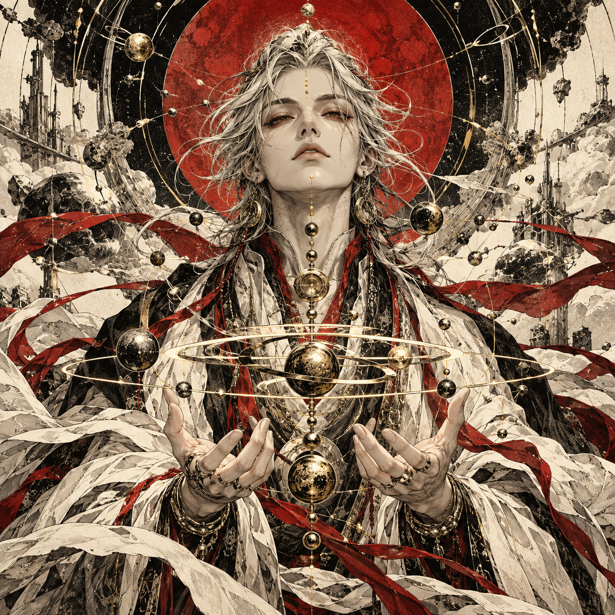 Illustrated persona for Monk Chi