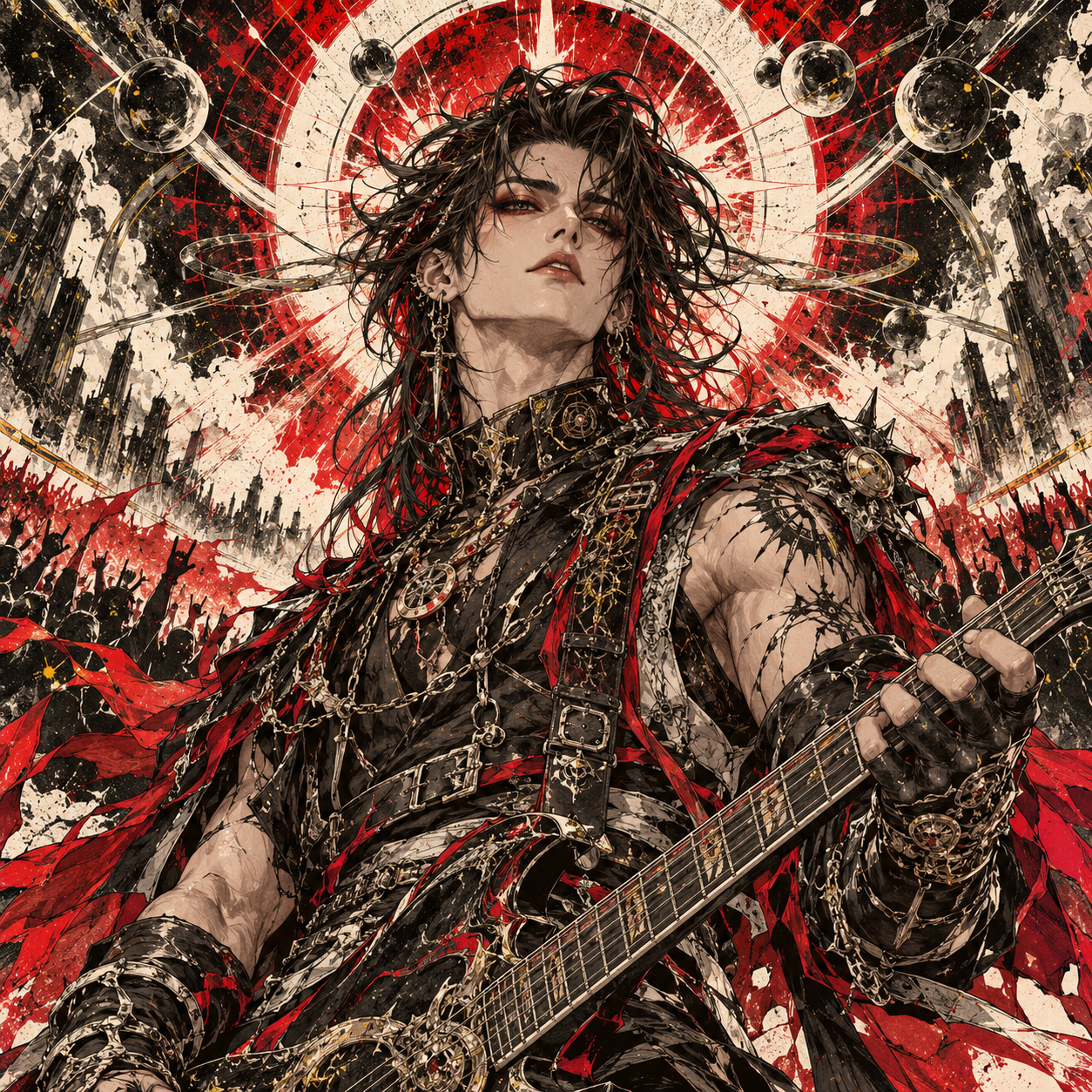 Illustrated persona for Skillest Moshpit
